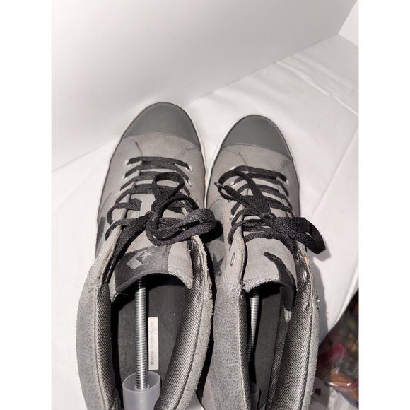 Converse Mens Gray High-Top Sneakers Size 13 With Black Accents - Picture 8 of 14